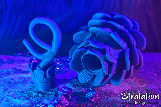 Stratation Design - Whirlcone Tropicus Dice Box - DnD/TTRPG/Roleplaying/Wargames