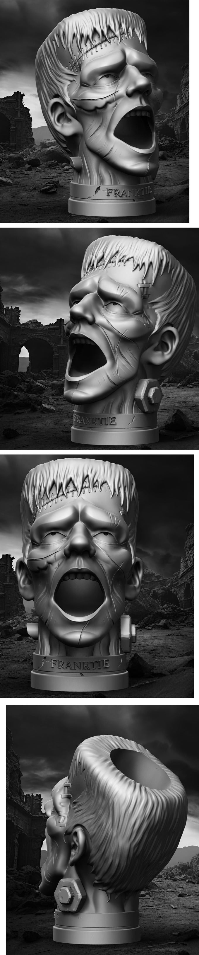 Slope3D - Frankenstein (Trophy) Dice Tower - DnD/TTRPG/Roleplaying/Wargames