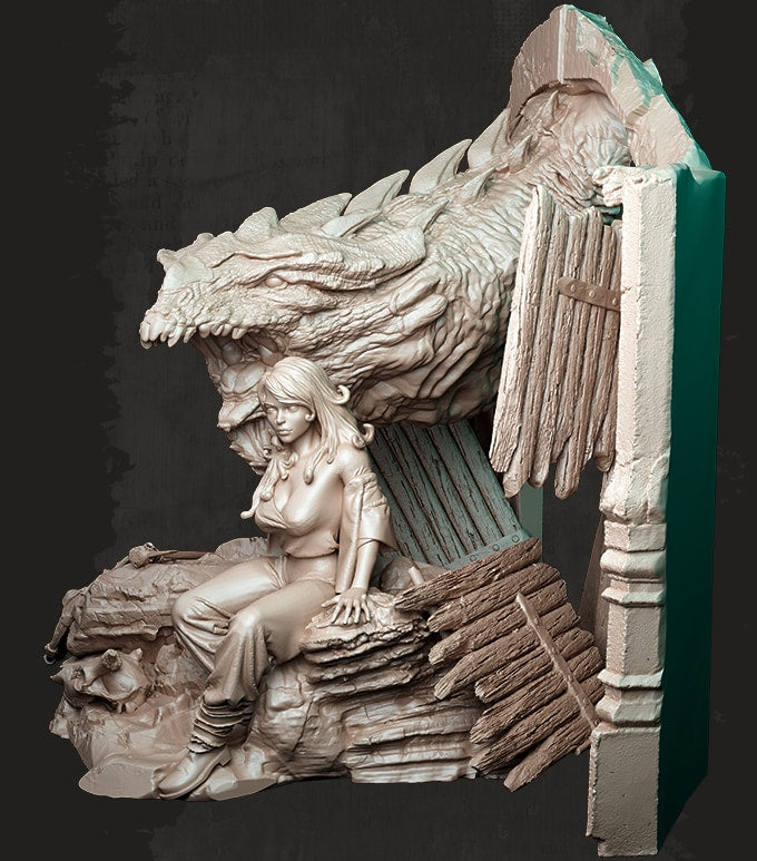 Nocturna - Dragon´s Lair - 40/80mm Pin Up/Figure/Model/Diorama