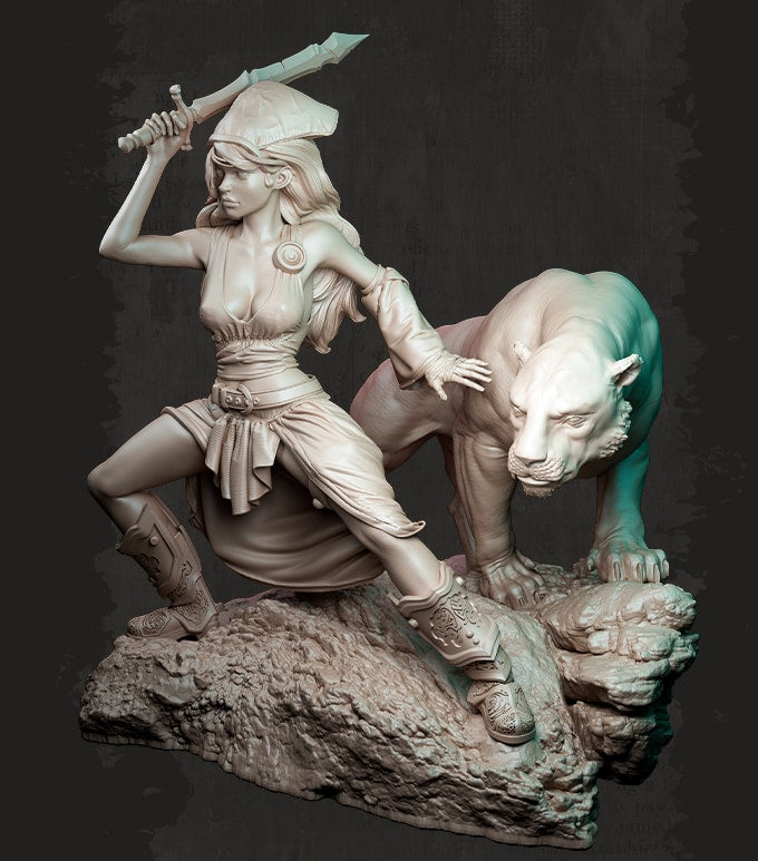 Nocturna - Jungle of Atheroth - 40/80mm Pin Up/Figure/Model/Diorama