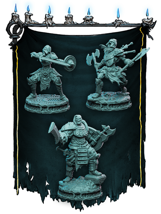 Witchsong Miniatures - Knight Horrors - Soldiers of the Departed - 6 Poses - DnD/TTRPG Figure/Miniature