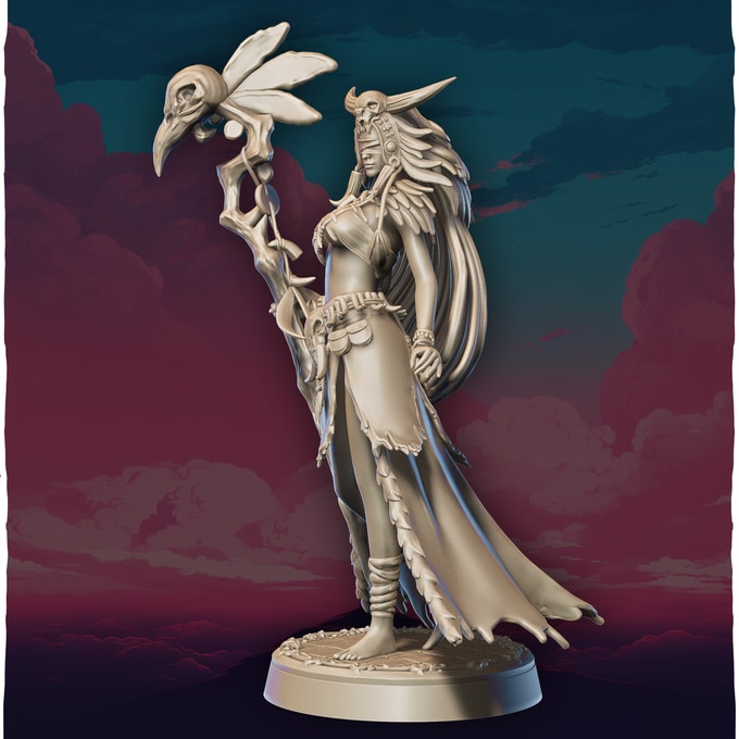 Lily's Minis - Charming Champions - Lirael Silvermoon - 75mm Pin Up/Figure/Model/Diorama