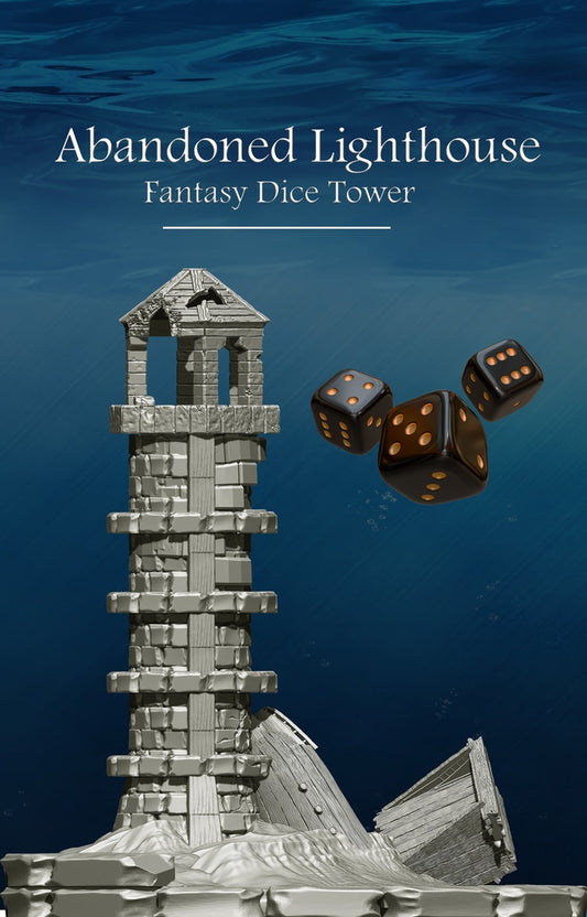 Slope3D - Abandoned Lighthouse Dice Tower - DnD/TTRPG/Roleplaying/Wargames