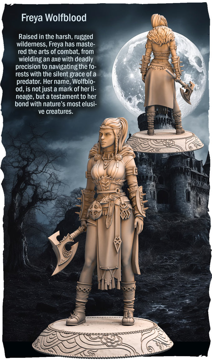 RN Estudio - Characters - Freya Wolfblood - 75mm Pin Up/Figure/Model/Diorama