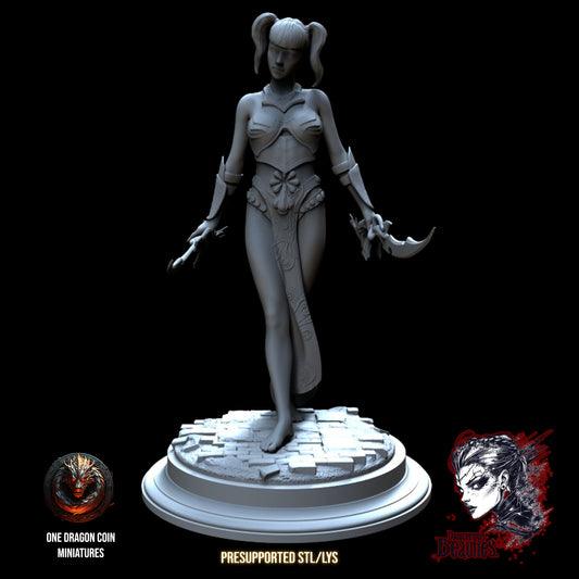 One Dragon Coin - Kaila, Assassin - DnD/TTRPG Figure/Miniature