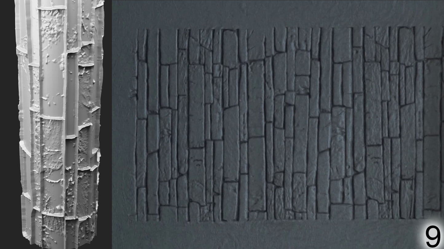 Jorrit - Texture Rollers #17 - Clay Roller for Scenery/TTRPG/Pottery Embossing