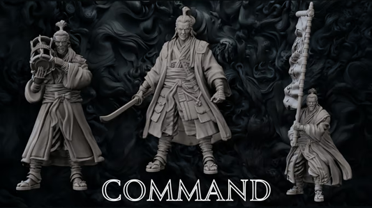 Forged Path - Tokugawa Ronin - Command Squad - DnD/Pathfinder/TTRPG Figure