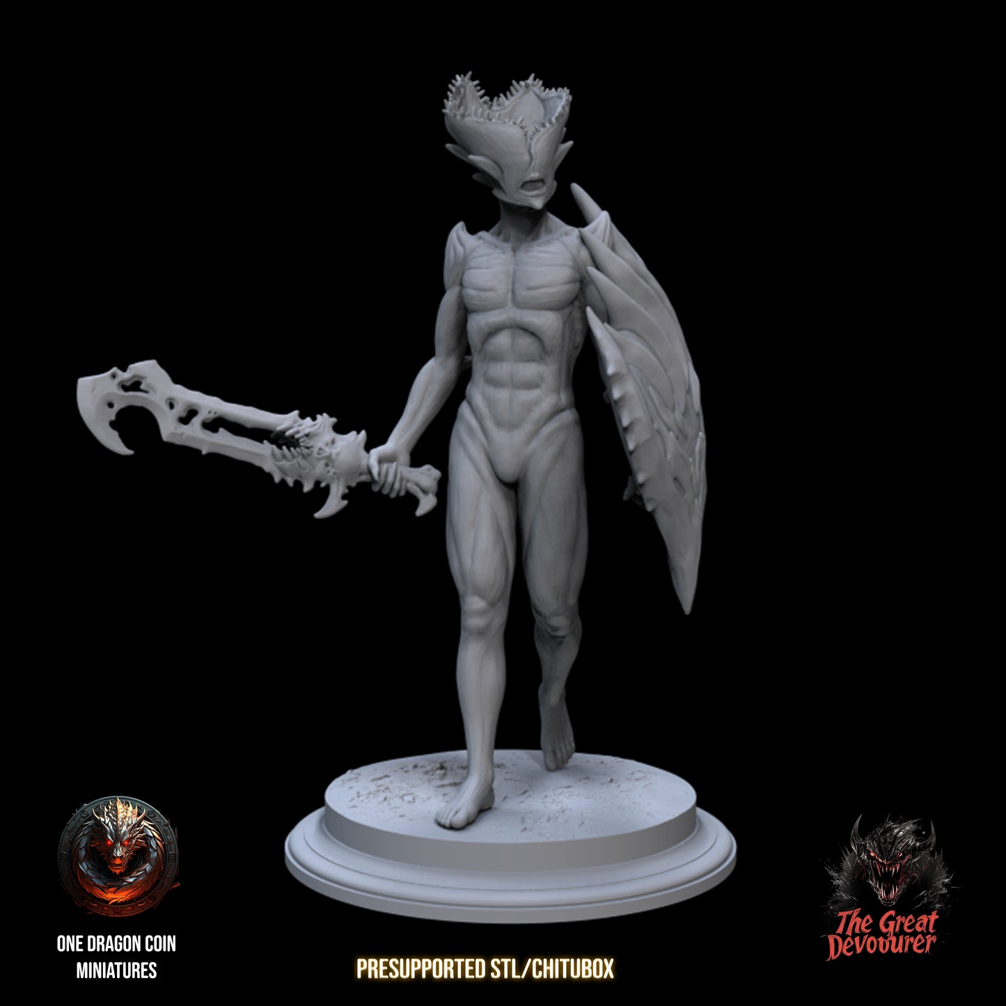 One Dragon Coin - Devouring Demon Infantry - DnD/TTRPG Figure/Miniature