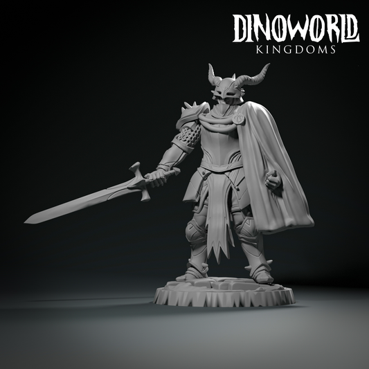 Dinoworld - Orks - Dragon Commander - DnD/Pathfinder/TTRPG Figure Miniature