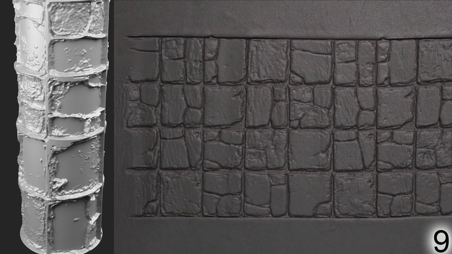 Jorrit - Texture Rollers #21 - Clay Roller for Scenery/TTRPG/Pottery Embossing