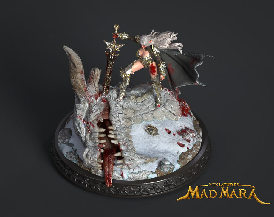 Mad Mara Miniatures - Dragon Slayer - 120mm Pin Up/Figure/Model/Diorama