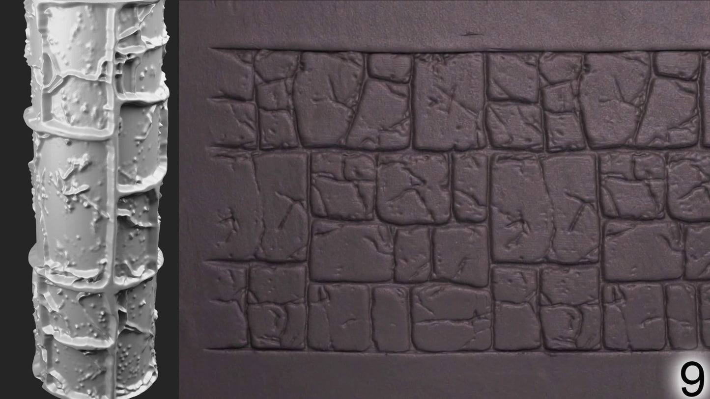 Jorrit - Texture Rollers #22 - Clay Roller for Scenery/TTRPG/Pottery Embossing