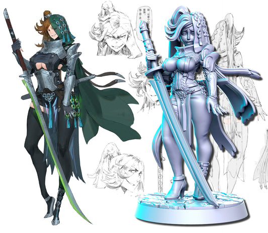 RN Estudio - Neokingdom #1 - Swordmaster Female - DnD/TTRPG Figure/Miniature