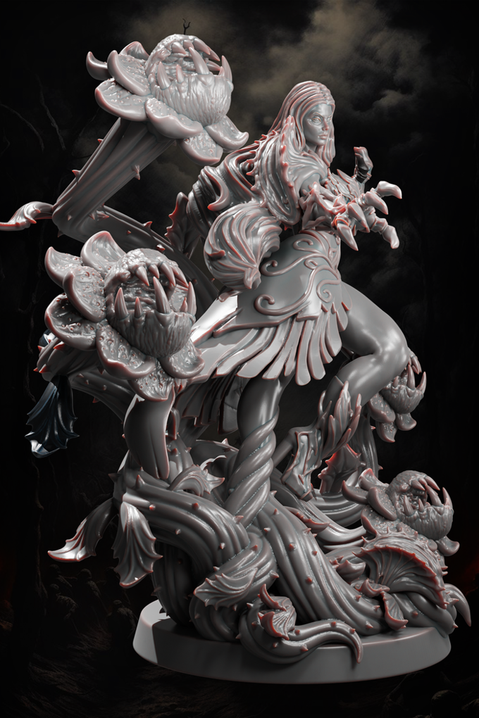 Jugglers Miniatures - Flower Witch - 75/100mm Pin Up/Figure/Model/Diorama