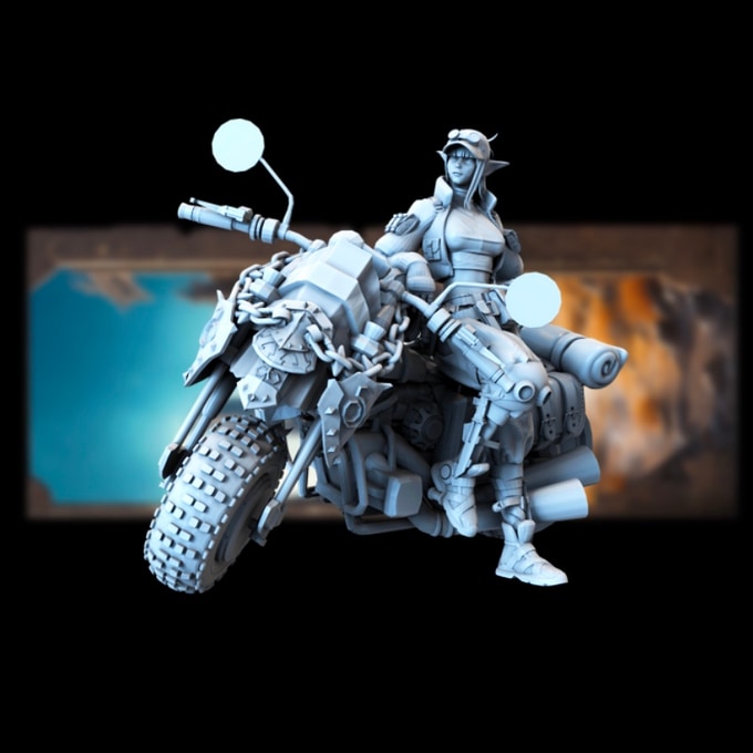 Broken Sword - Post Apocalyptic Elves - Ranie Sunfire - 75/100mm Pin Up/Figure/Model/Diorama