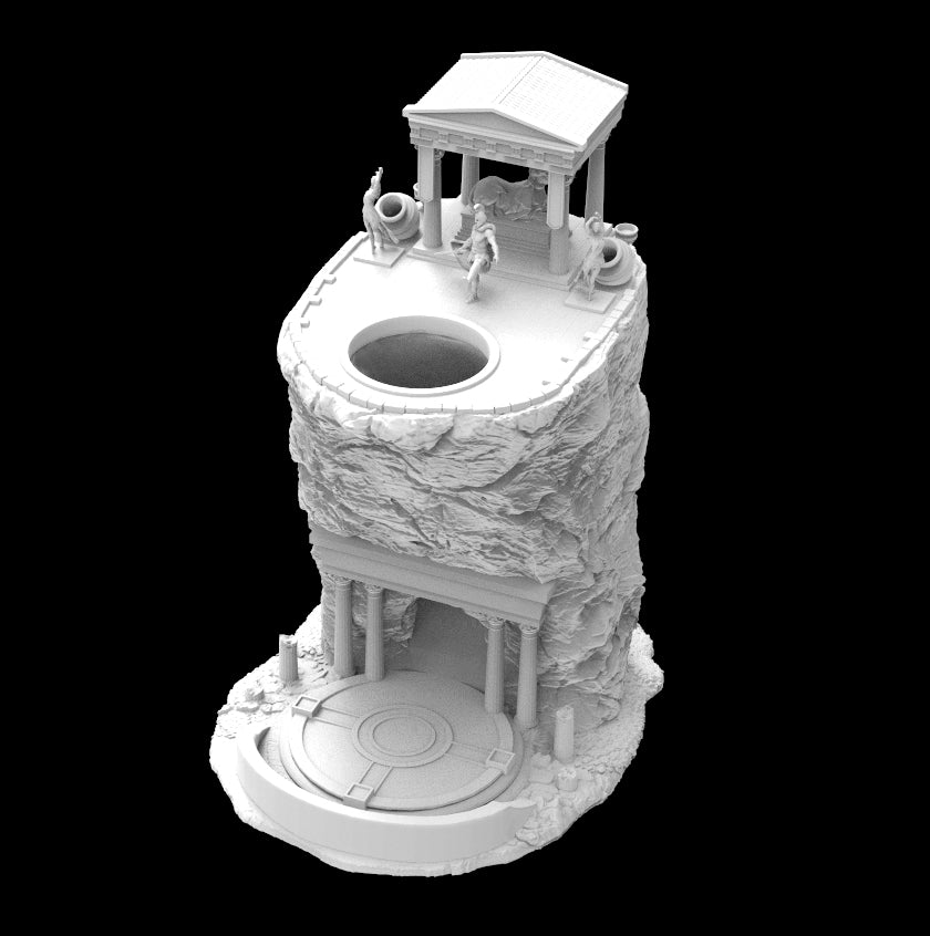 Possibly Cool Dice Tower - Sparta - DnD/TTRPG/Roleplaying/Wargames