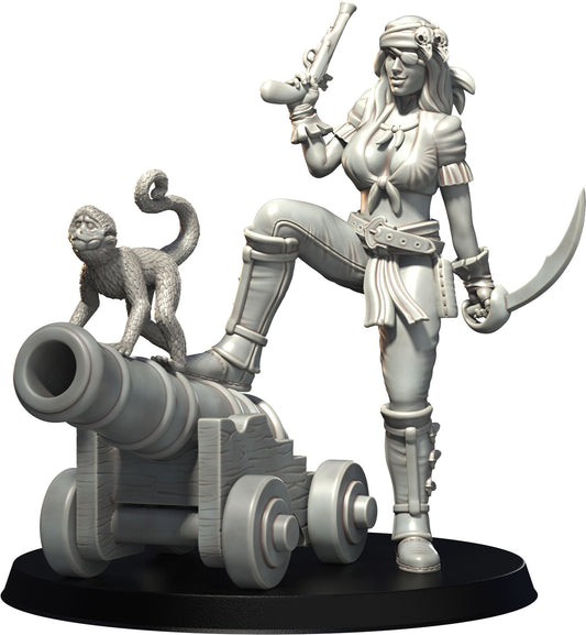 3D IPStudios - Female Warriors #1 - Anne - Pin Up/Figure/Model/Diorama - Helios3DPrinting