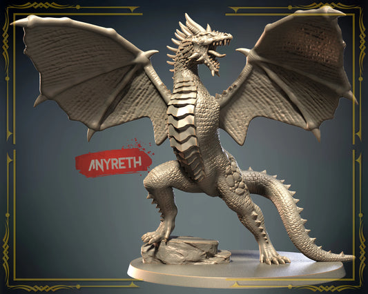 3D IPStudios - Dragons Worlds #1 - Anyreth - DnD/Pathfinder/TTRPG Figure Mini
