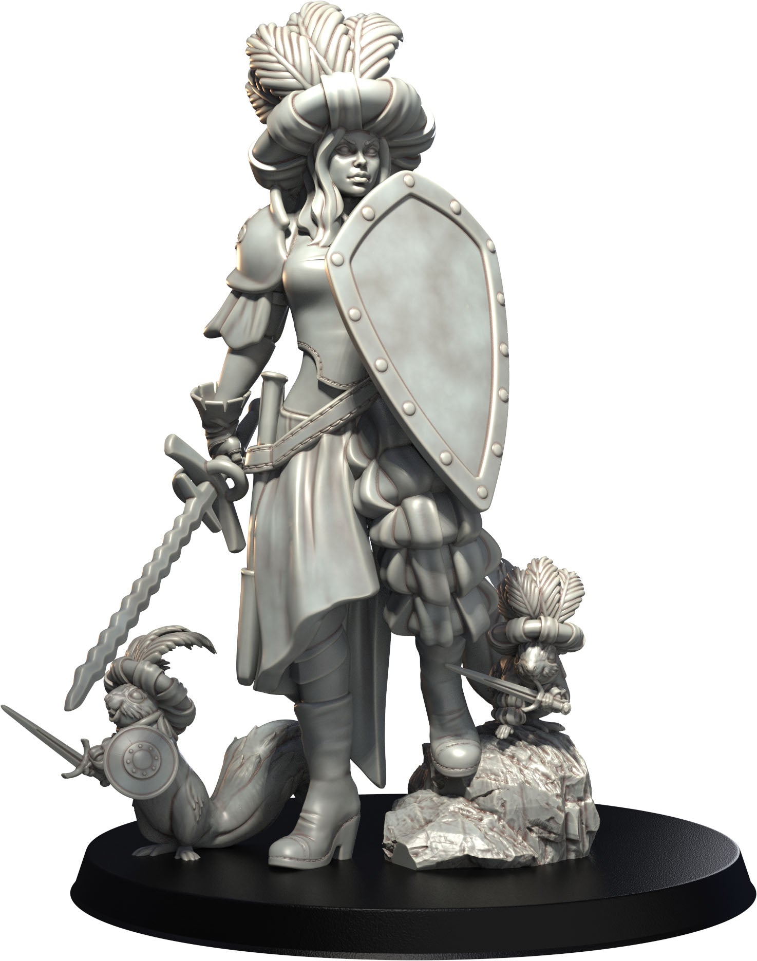 3D IPStudios - Female Warriors #1 - Aria - Pin Up/Figure/Model/Diorama - Helios3DPrinting