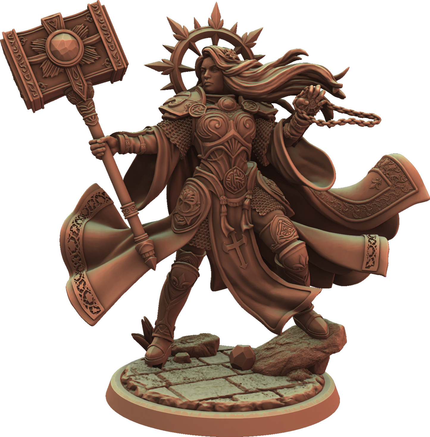 Cosmondo - Dungeons & Damsels - Aasimar Cleric #1 - 75mm Pin Up/Figure/Model/Diorama