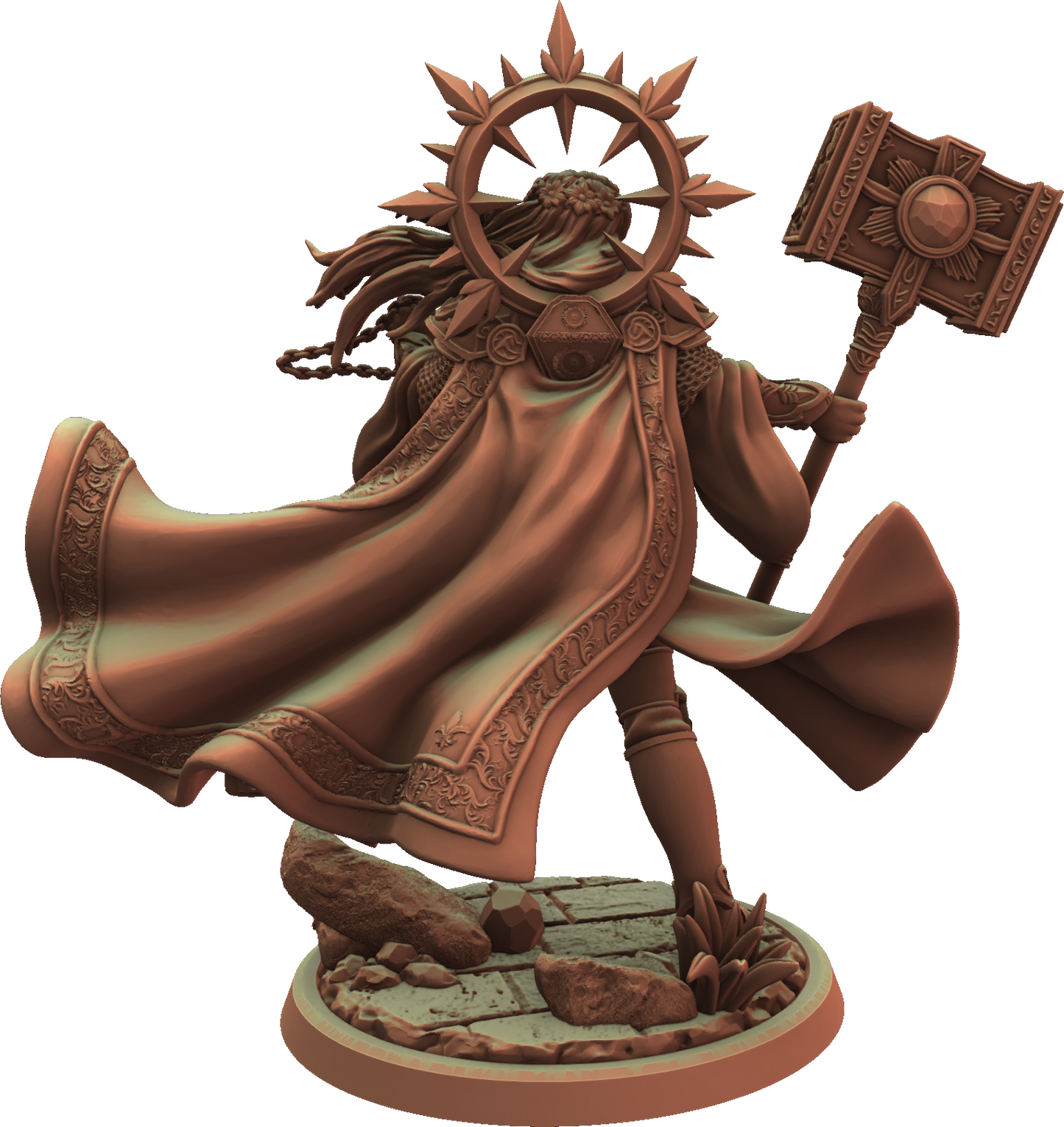 Cosmondo - Dungeons & Damsels - Aasimar Cleric #1 - 75mm Pin Up/Figure/Model/Diorama
