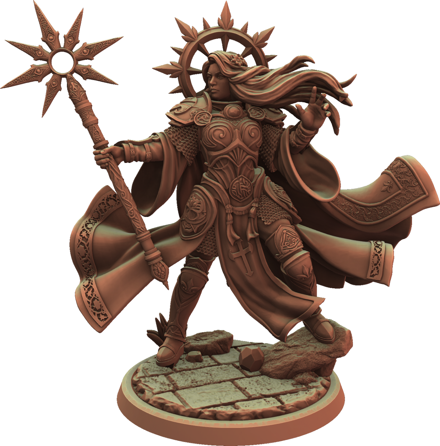 Cosmondo - Dungeons & Damsels - Aasimar Cleric #2 - 75mm Pin Up/Figure/Model/Diorama