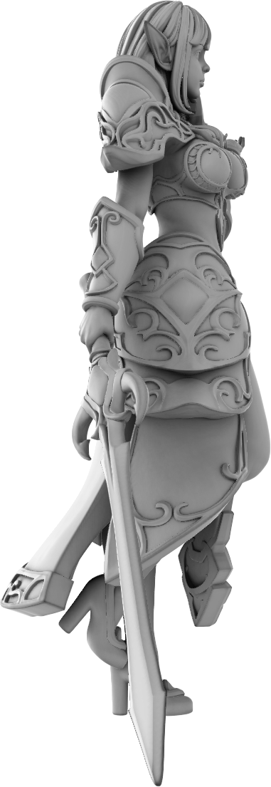 Lady Miniatures - Eladrin Elves - Adelina - 75mm Pin Up/Figure/Model/Diorama