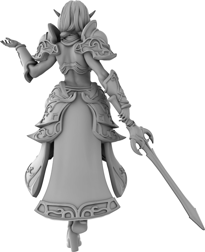 Lady Miniatures - Eladrin Elves - Adelina - 75mm Pin Up/Figure/Model/Diorama