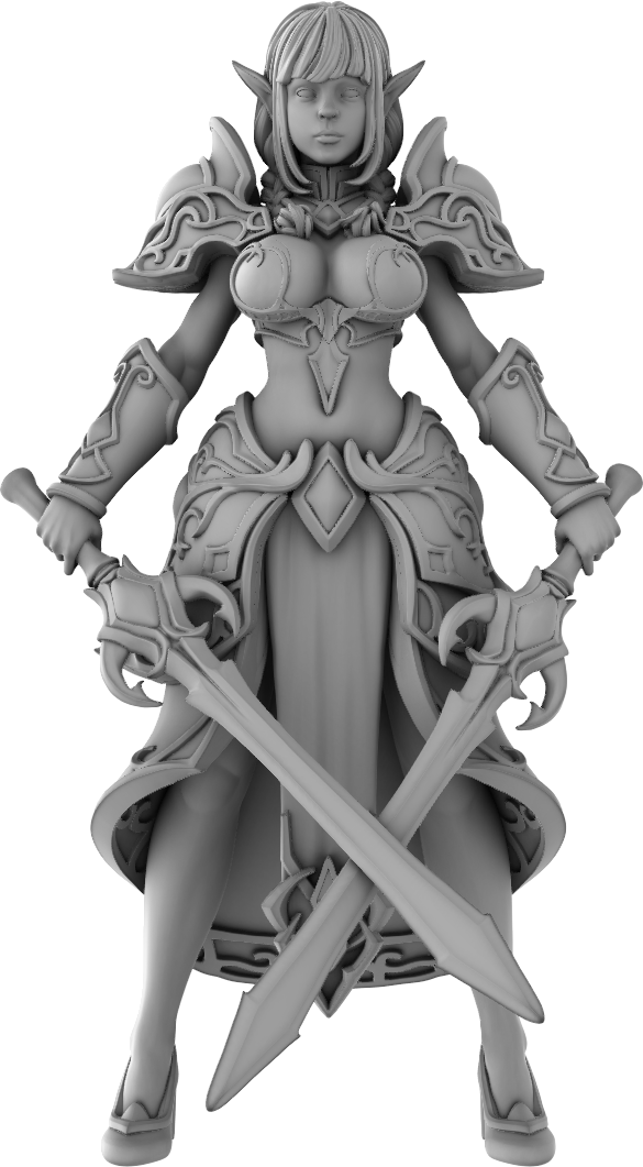 Lady Miniatures - Eladrin Elves - Adelina - 75mm Pin Up/Figure/Model/Diorama