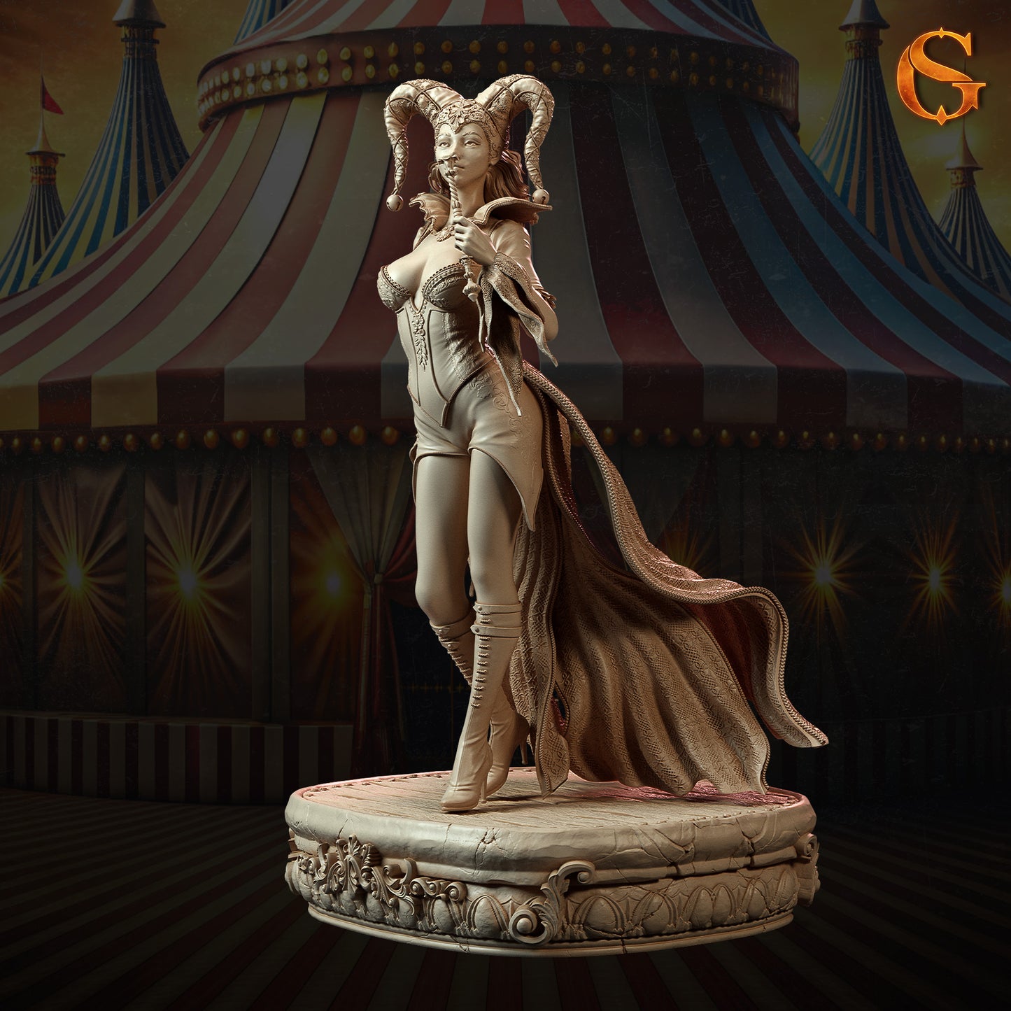 Solgoodcreations - Aithne, Fire Eater - 75/140mm Pin Up/Figure/Model/Diorama