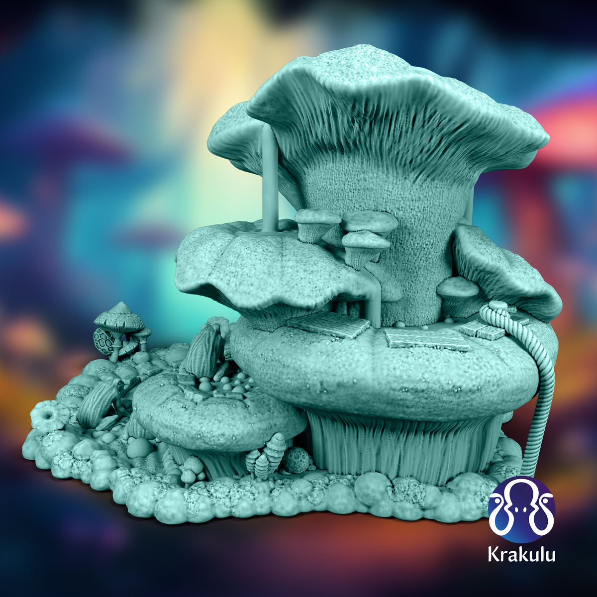 Krakulu - Amphibian Springs Dice Tower - DnD/TTRPG/Roleplaying/Wargames