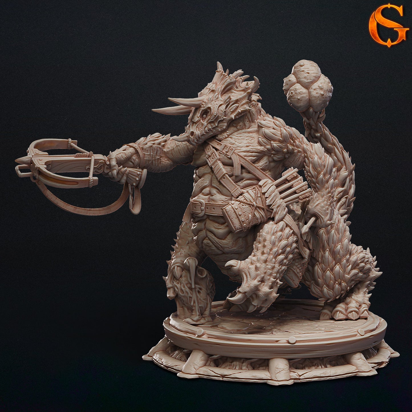 Solgoodcreations - Ankylo-Ceraton - DnD/TTRPG Figure/Miniature