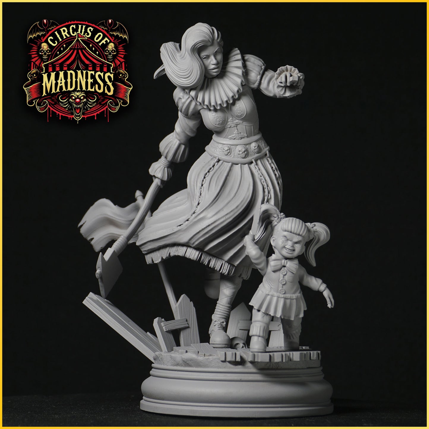 Underworld Miniatures - Circus of Madness  - Aradia - 32/75/120mm Pin Up/Figure/Model/Diorama - Helios3DPrinting