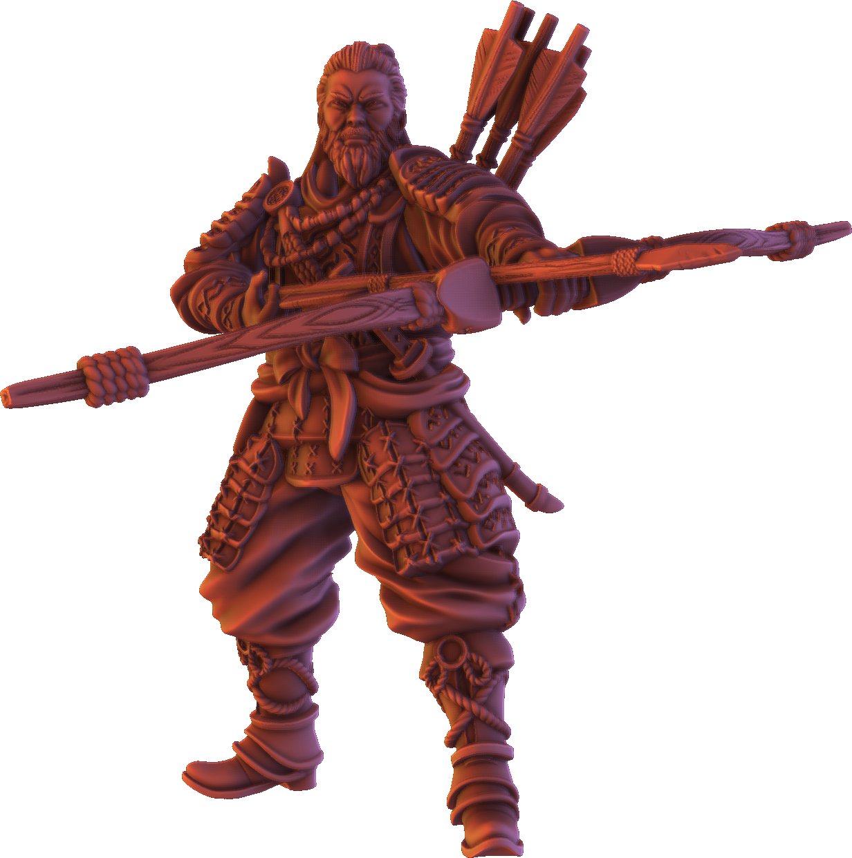 Forged Path - Tokugawa Guardians - Archer - DnD/Pathfinder/TTRPG Figure
