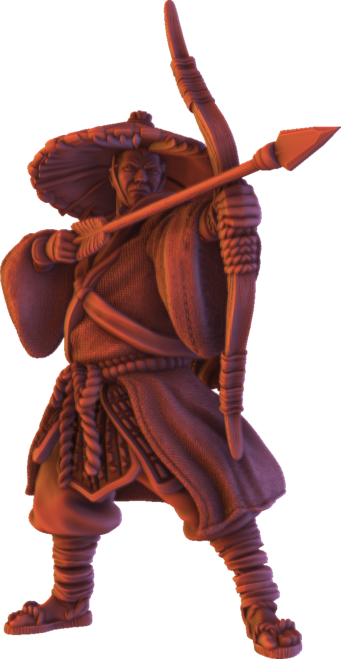 Forged Path - Tokugawa Ronin - Archer - DnD/Pathfinder/TTRPG Figure
