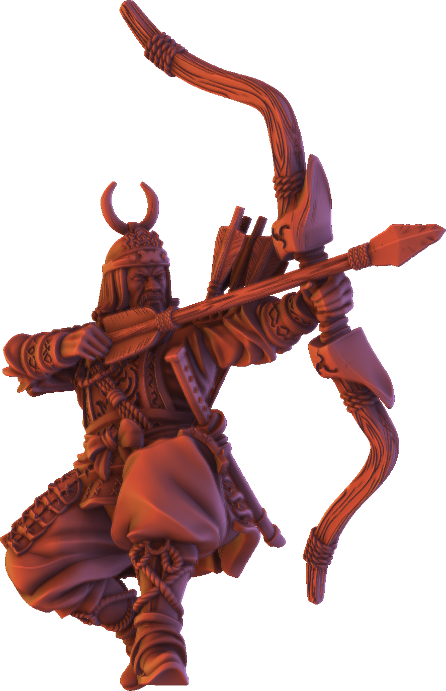 Forged Path - Tokugawa Guardians - Archer - DnD/Pathfinder/TTRPG Figure