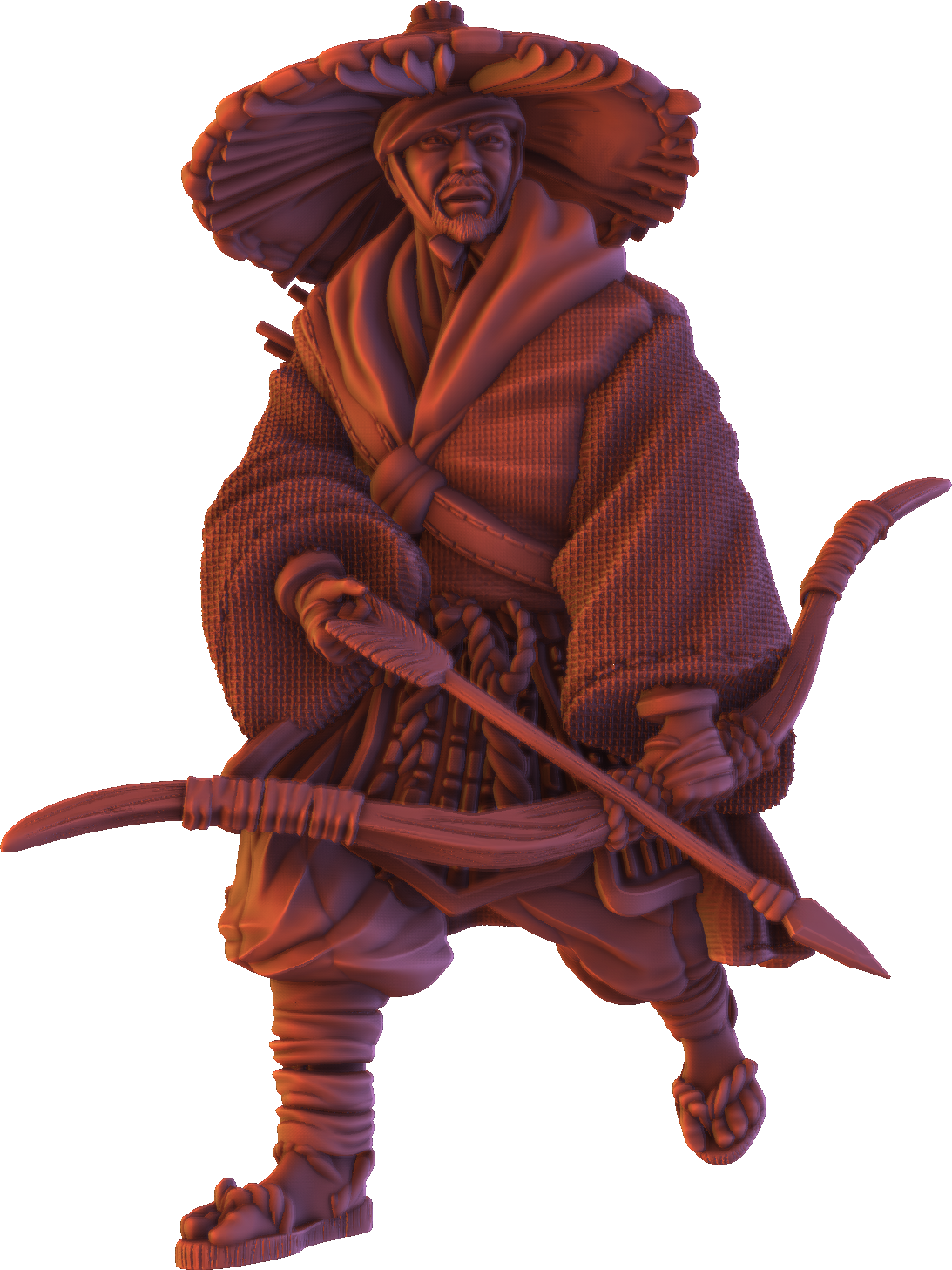 Forged Path - Tokugawa Ronin - Archer - DnD/Pathfinder/TTRPG Figure