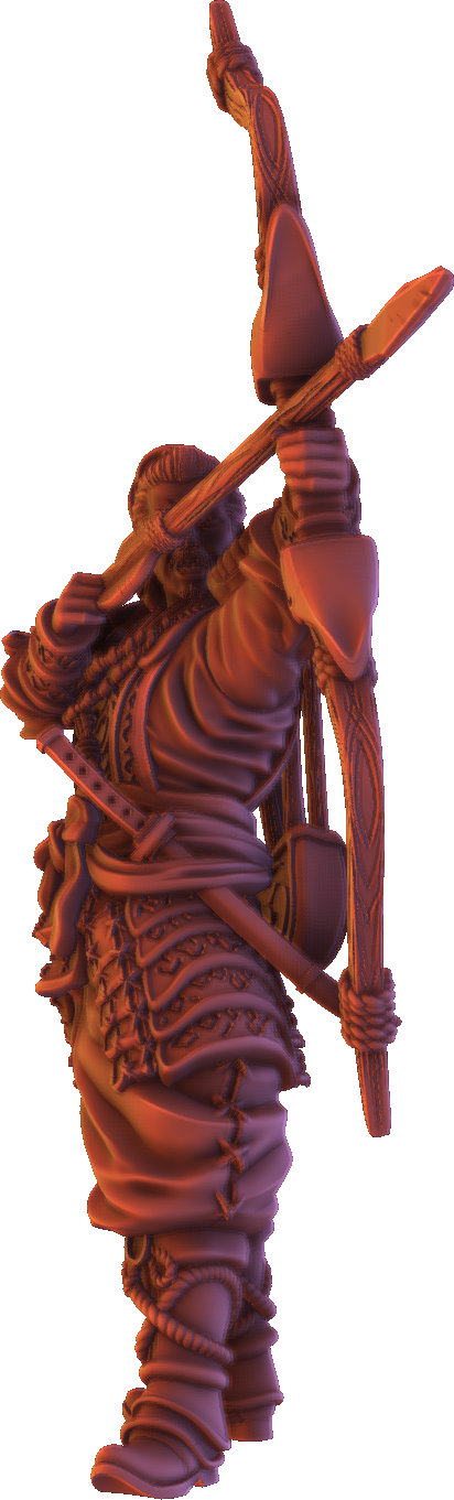 Forged Path - Tokugawa Guardians - Archer - DnD/Pathfinder/TTRPG Figure