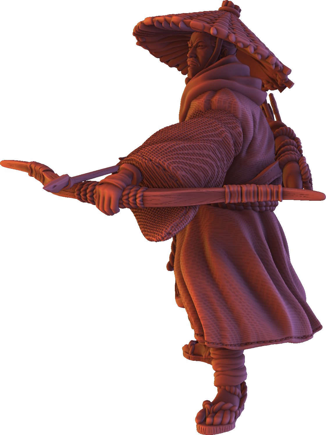 Forged Path - Tokugawa Ronin - Archer - DnD/Pathfinder/TTRPG Figure