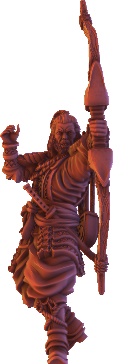 Forged Path - Tokugawa Guardians - Archer - DnD/Pathfinder/TTRPG Figure