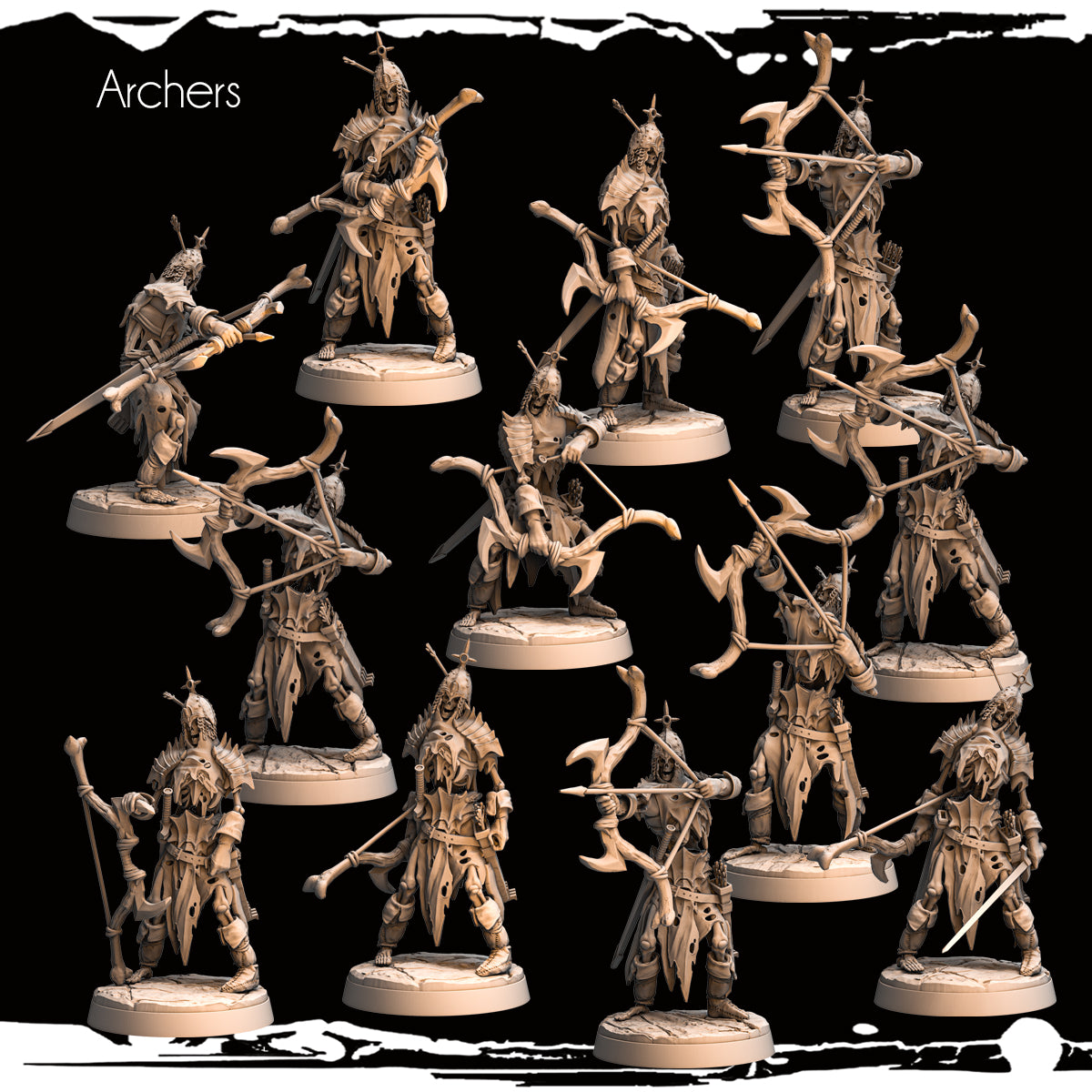 Monolith Arts - Skeletons - Archer - DnD/TTRPG Figure/Miniature