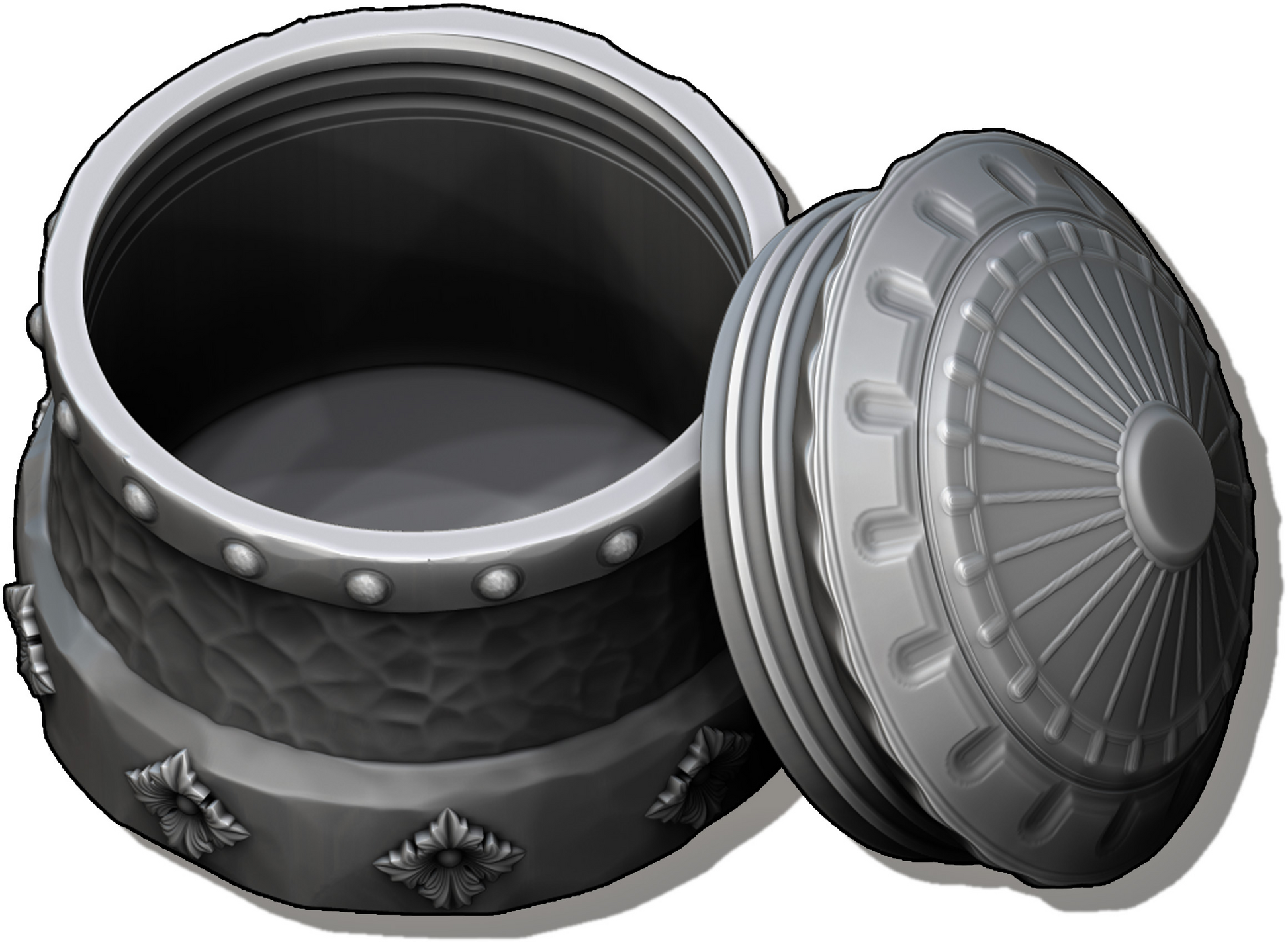 Ars Moriendi - Mythic Dice Box - Lion's Brew - DnD/TTRPG/Roleplaying/Wargames - Helios3DPrinting