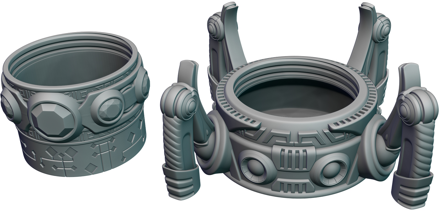 Ars Moriendi - Mythic Dice Box - Artificer - DnD/TTRPG/Roleplaying/Wargames - Helios3DPrinting