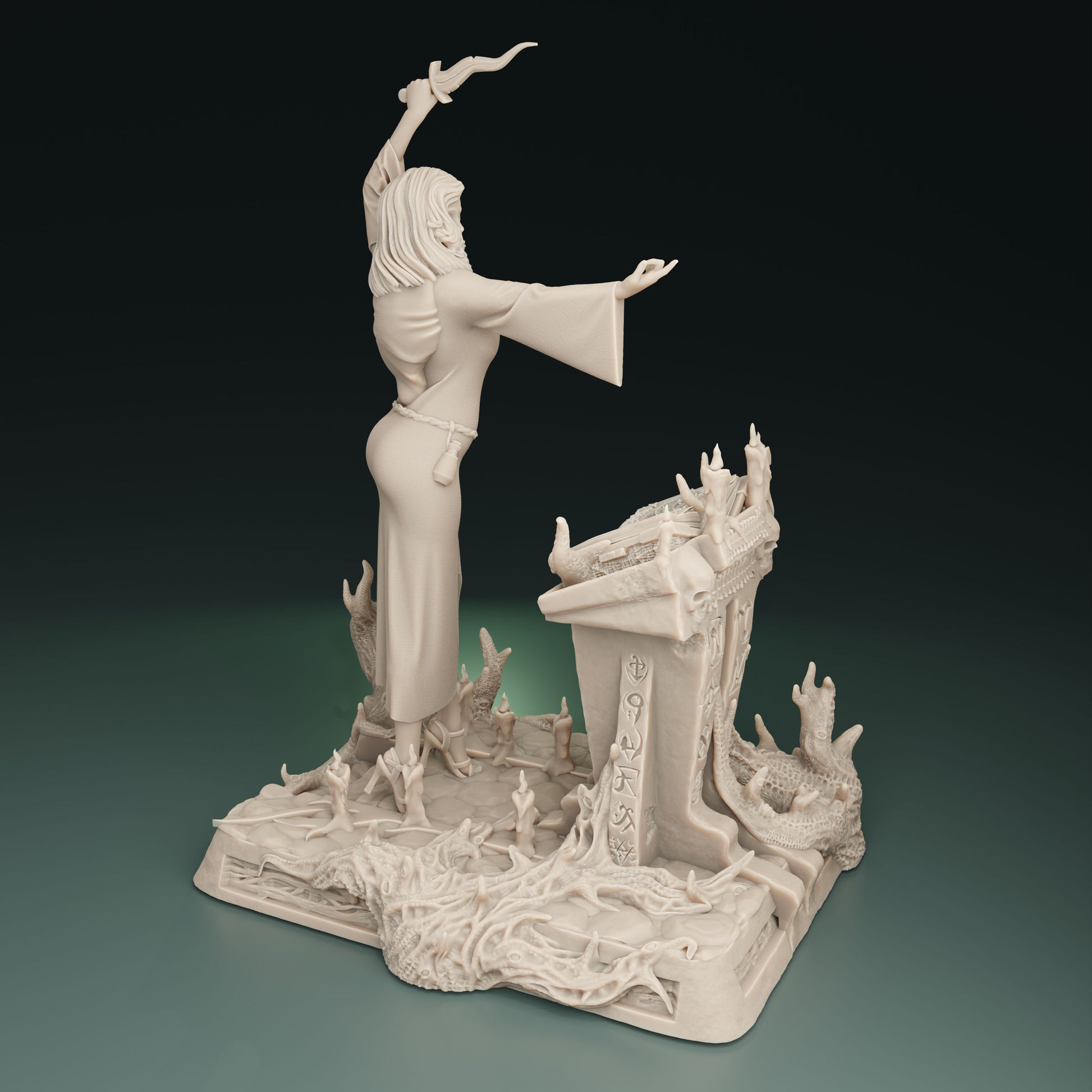 Cthulhu Girls - Cult of the Old Ones - Ashley, Poison Master - 32/75mm DnD/TTRPG Figure/Miniature - Helios3DPrinting