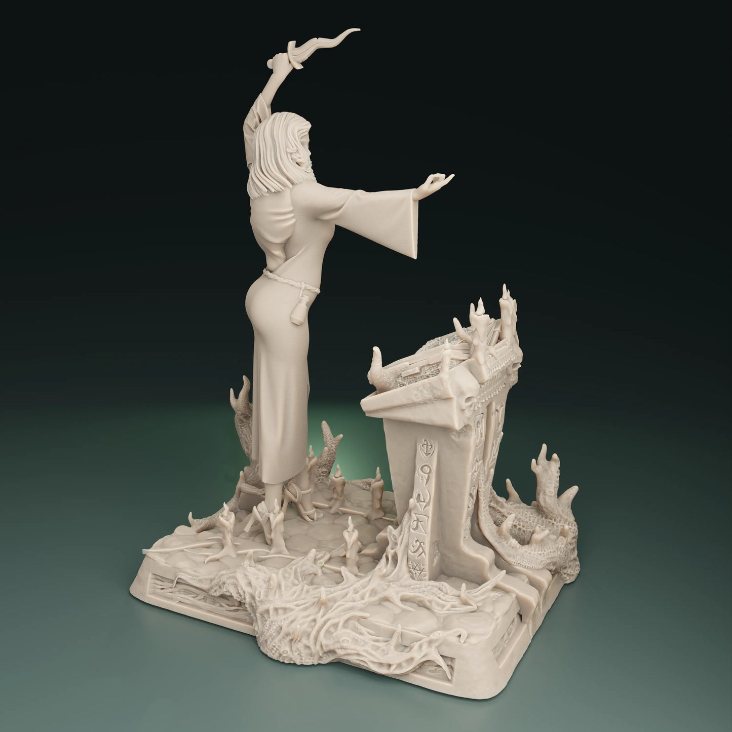 Cthulhu Girls - Cult of the Old Ones - Ashley, Poison Master - 32/75mm DnD/TTRPG Figure/Miniature