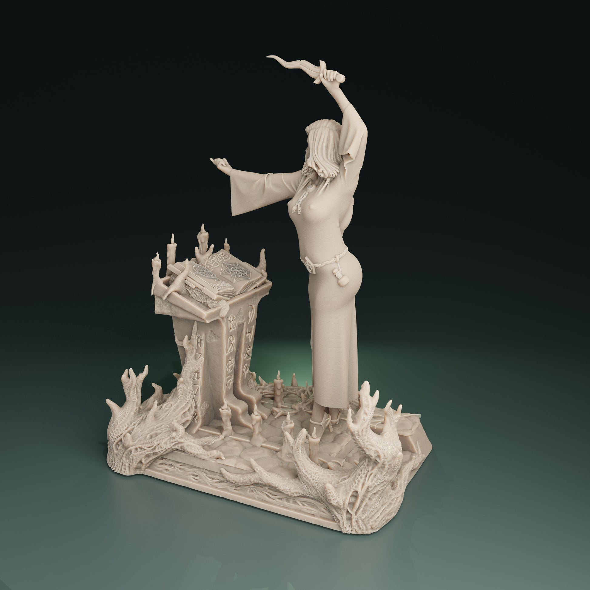 Cthulhu Girls - Cult of the Old Ones - Ashley, Poison Master - 32/75mm DnD/TTRPG Figure/Miniature - Helios3DPrinting