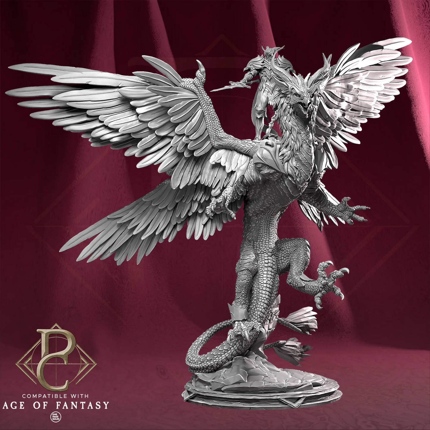 Parasite Collectibles - Dragon Souls #1 - Feather Wyvern - DnD/TTRPG Figure/Miniature