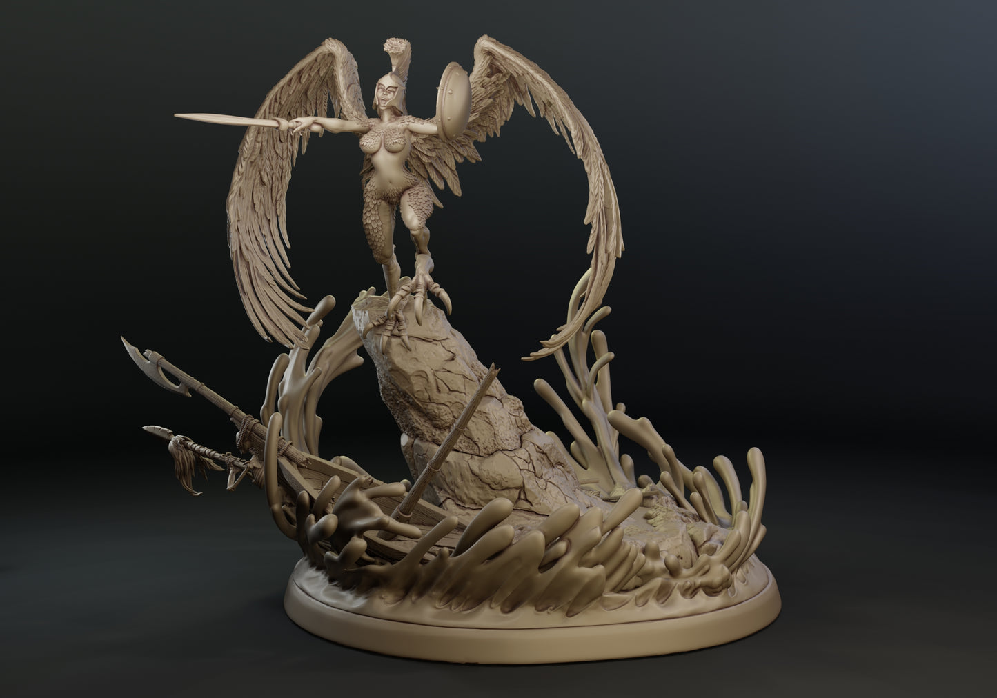 Alain Viesca - Siren (Attack) - 75/120mm Pin Up/Figure/Model/Diorama