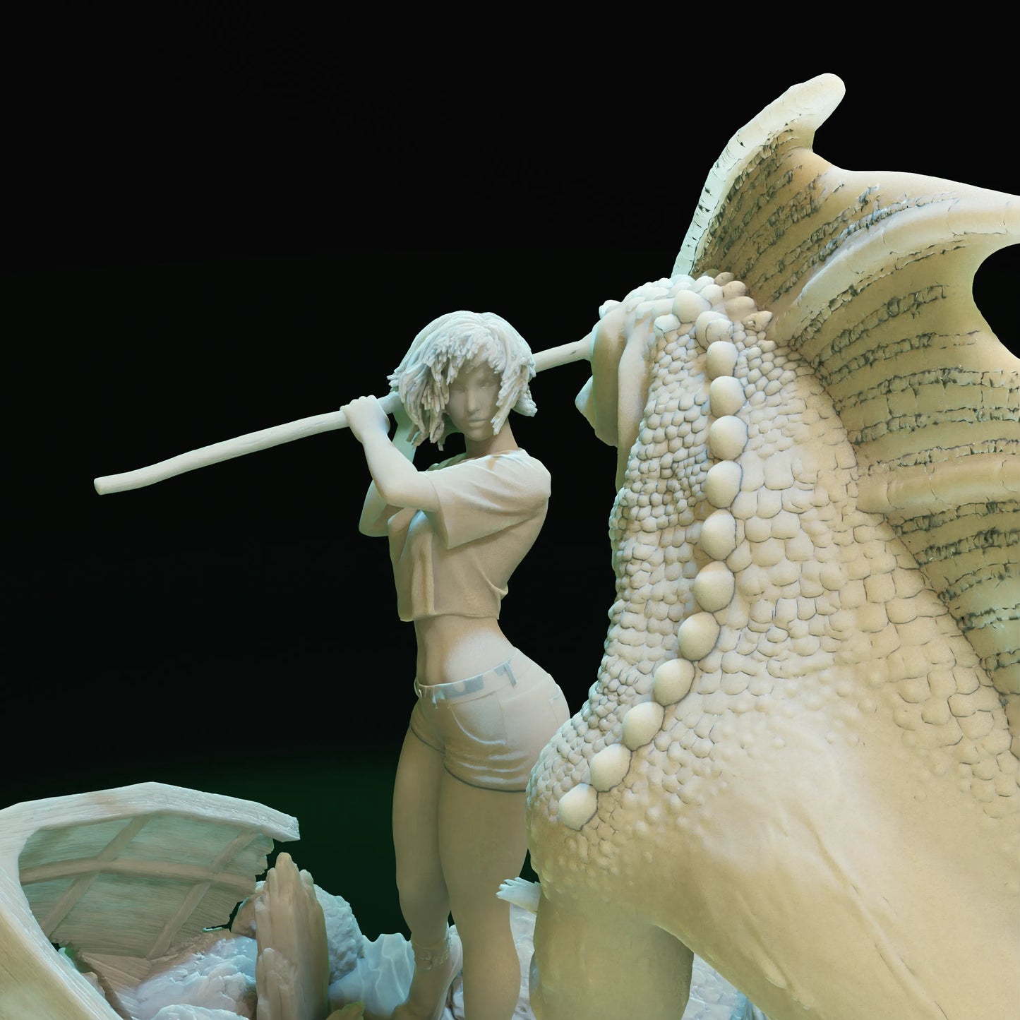 Cthulhu Girls - Shadow over Haven's Harbor - Aurora Bell - 32/75mm DnD/TTRPG Figure/Miniature