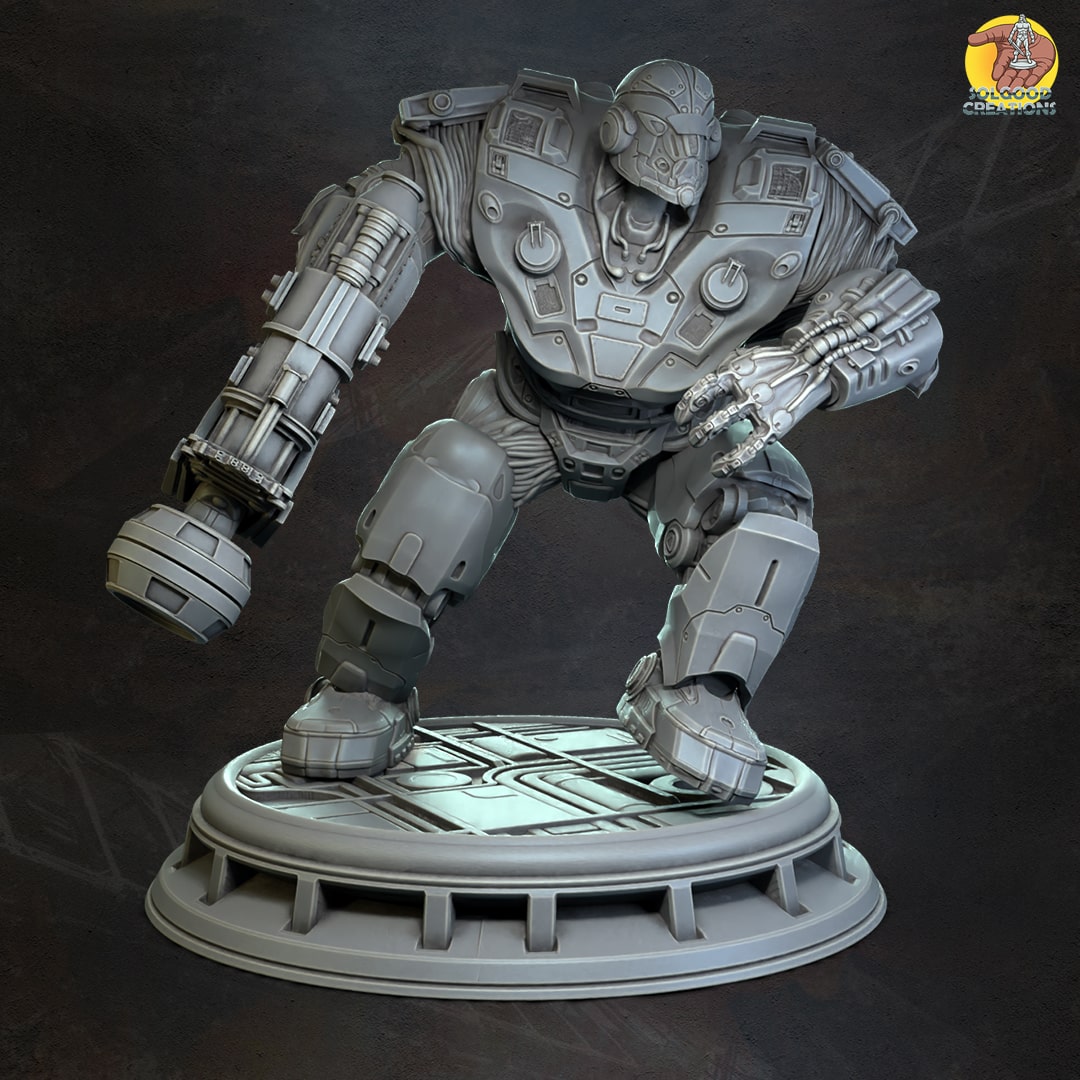 Solgoodcreations - Space Outpost - Auto Guard #1 - DnD/TTRPG Figure/Miniature
